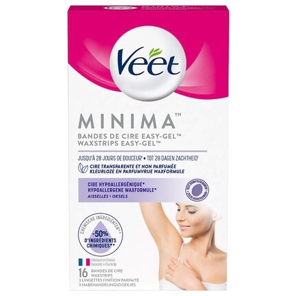 

Полоски для депиляции - Подмышки - Гипоаллергенный минимум, Veet