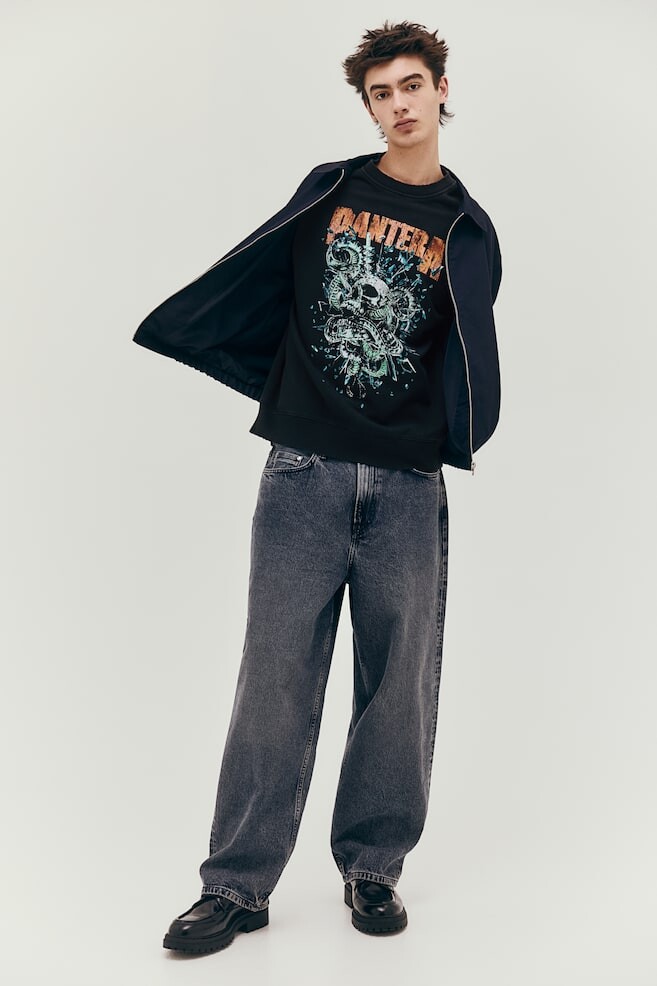 

Толстовка свободного кроя H&M, черный