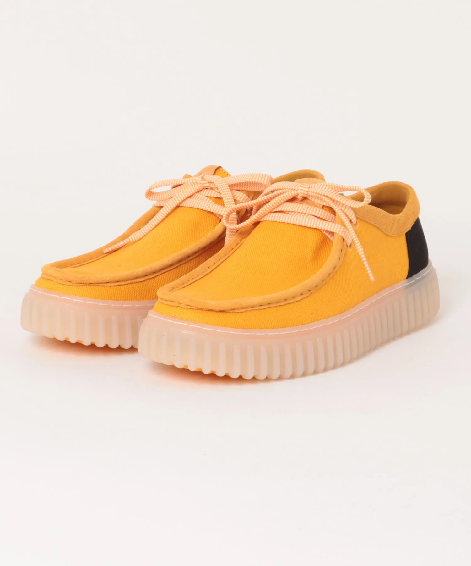 Мужские мокасины Clarks TORHILL LO с толстой подошвой жёлтые