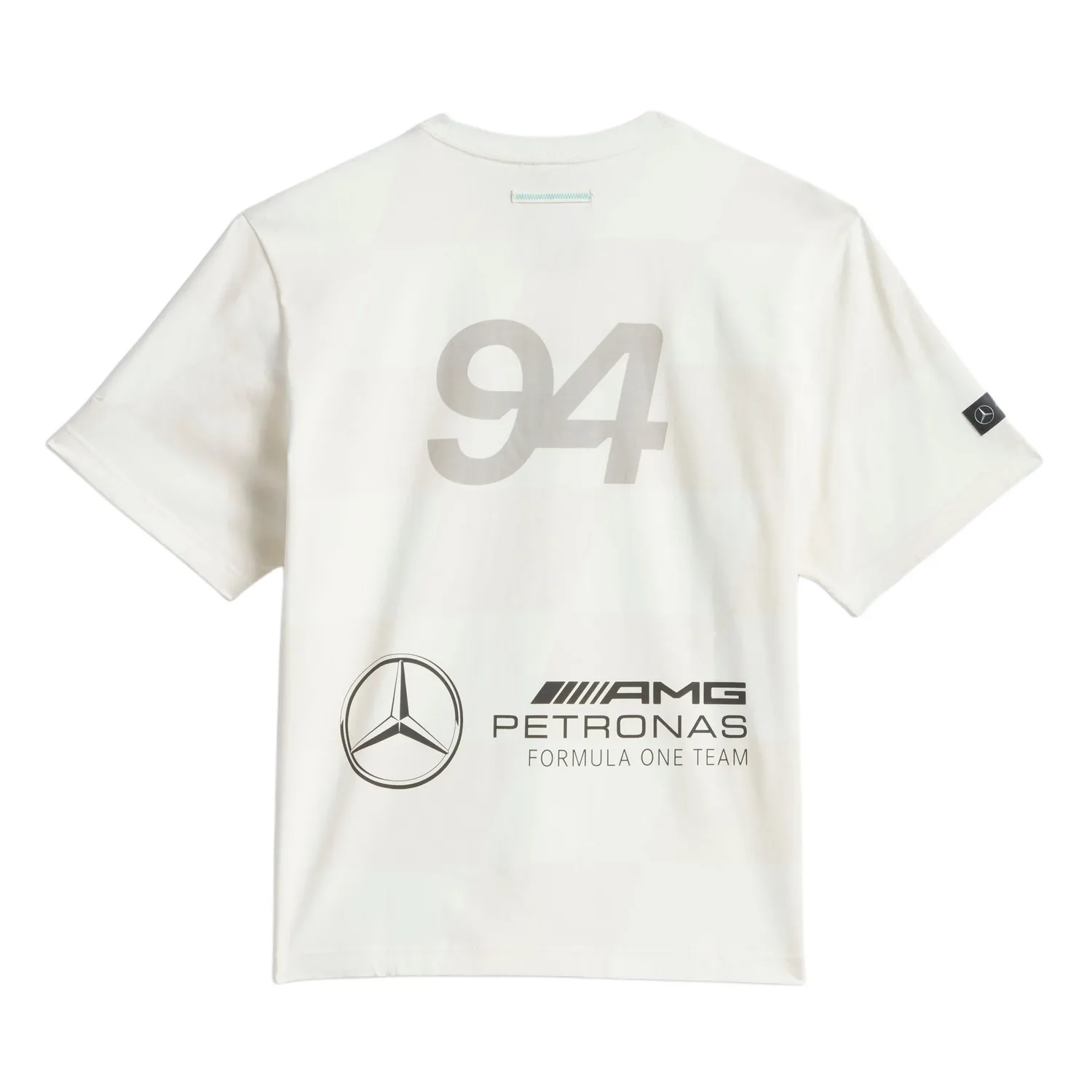 Футболка с логотипом Bad Bunny и Mercedes-AMG Petronas Formula One Adidas Originals, Bright White/Gray — фото 3