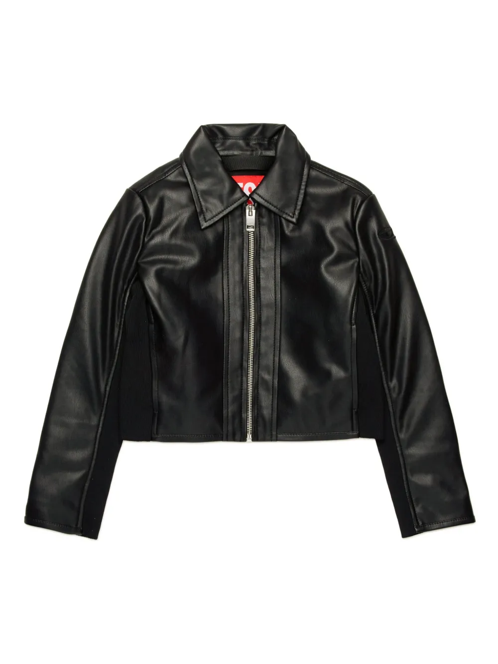 

Байкерская куртка с логотипом Diesel Kids, черный