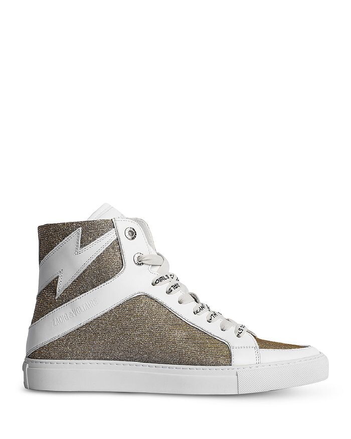 

Женские высокие кроссовки ZV1747 Flash Glitter Zadig & Voltaire