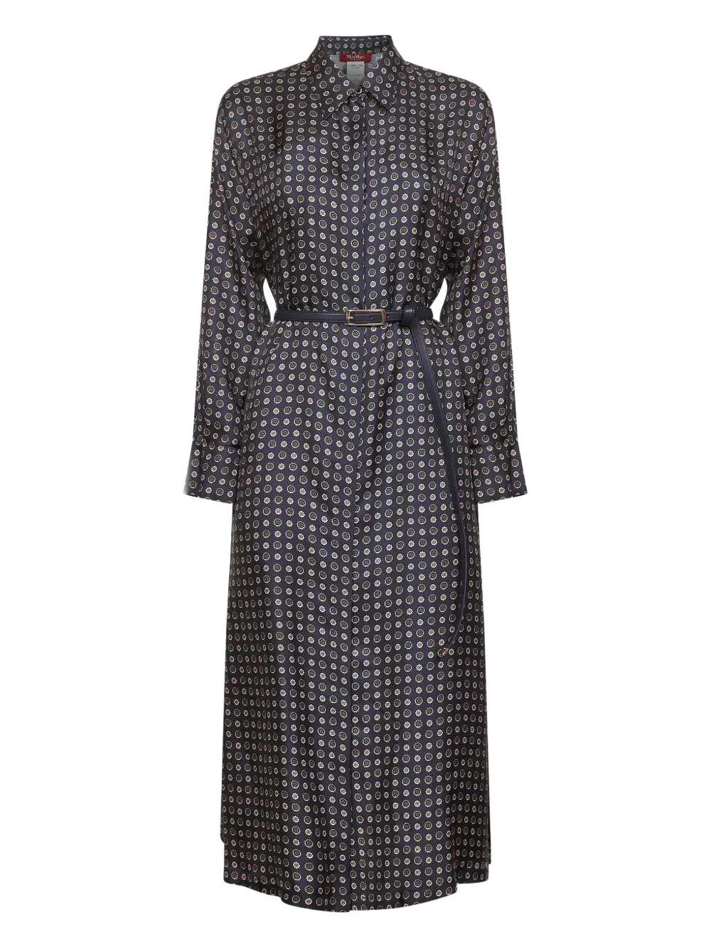 

Платье-рубашка на пуговицах MAX MARA, синий