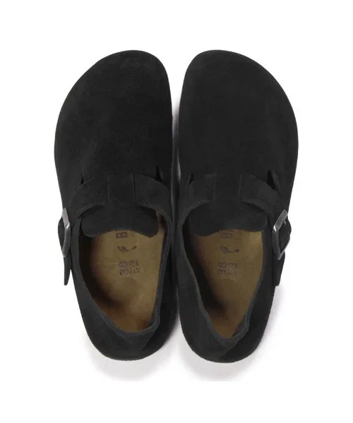 Мужские/Женские туфли Birkenstock London LEVE Black — фото 4