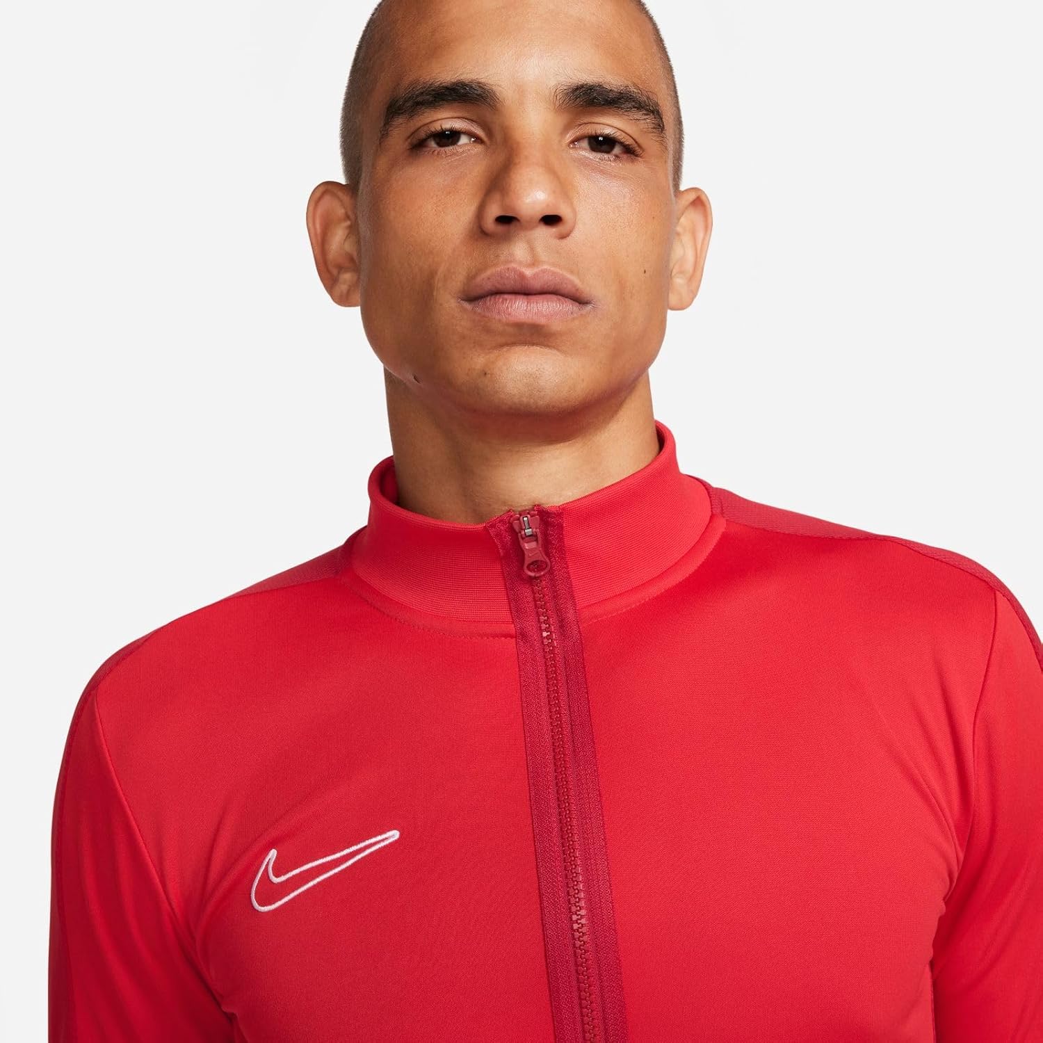 Футбольная куртка Nike M Nk Df Acd23 Trk Jkt K Knit для мужчин, University Red/Gym Red/White — фото 4