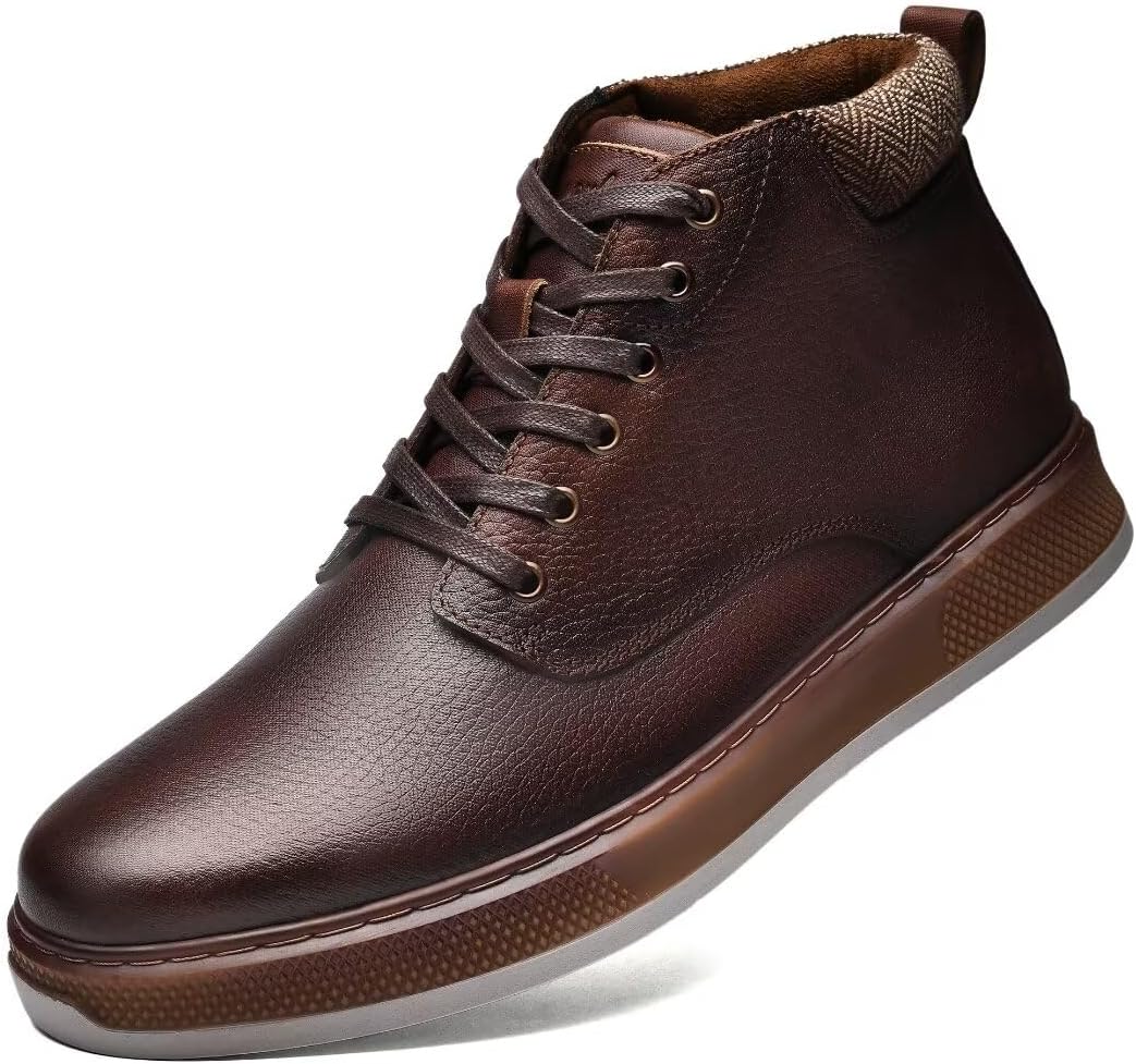 

Мужские ботинки Чакка из натуральной кожи, классические повседневные оксфордские ботинки Holy Ark, Brown-2381