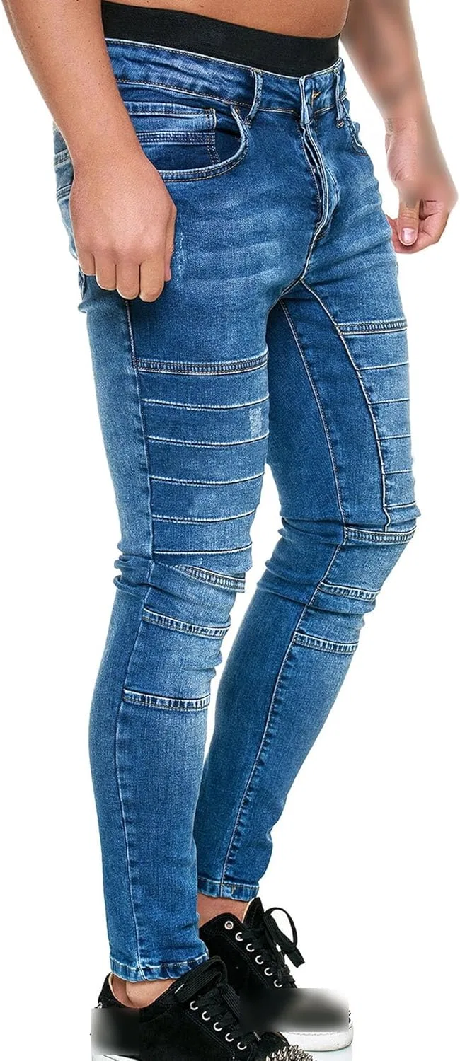 Джинсы, Slim Fit, Blue — фото 3