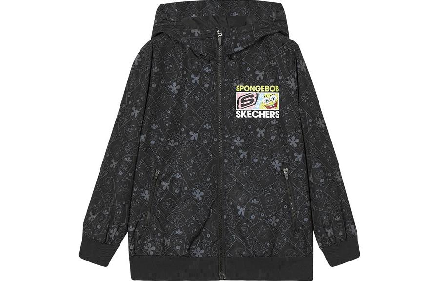 

Skechers Куртка SpongeBob SquarePants Black Cartoon All Over Print Kids'