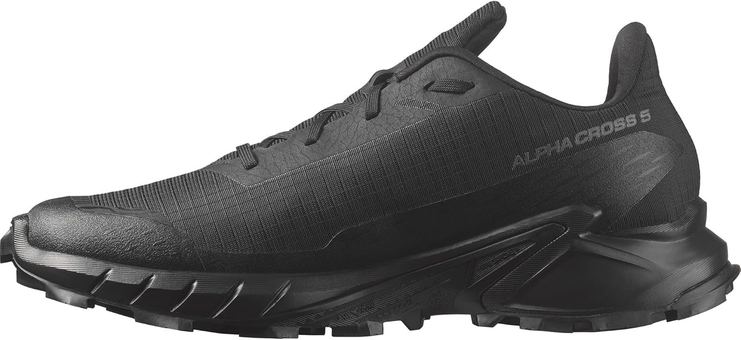 Кроссовки для трейлраннинга Salomon Men’s Alphacross 5, Black/Black/Ebony — фото 2
