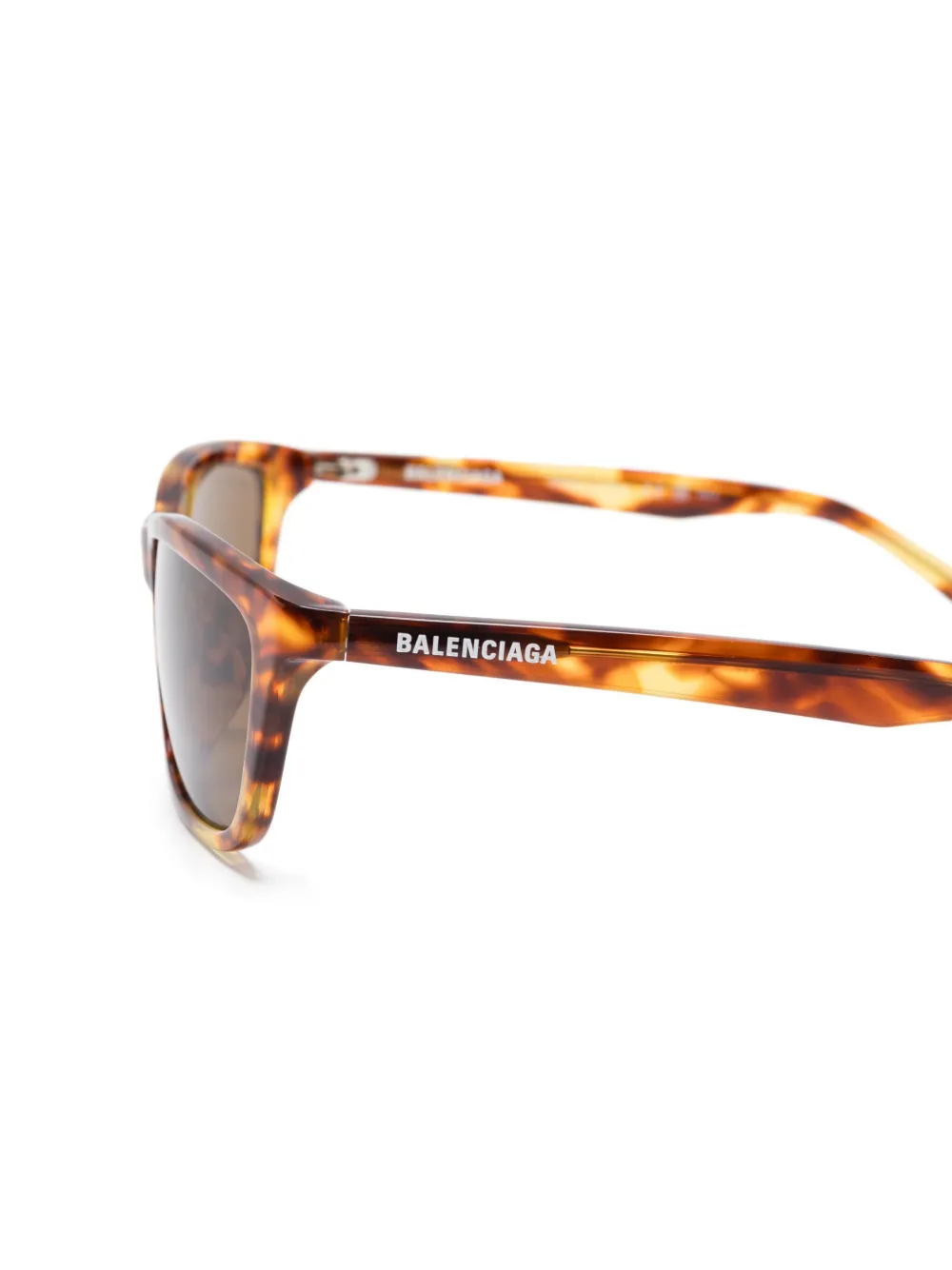 Солнцезащитные очки-маска Balenciaga Eyewear, коричневый — фото 3