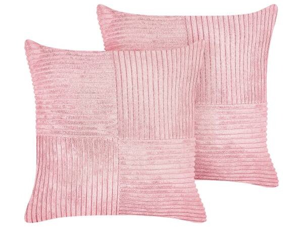 

Подушка Beliani 2 шт MILLET, 43x43x43 см, розовый