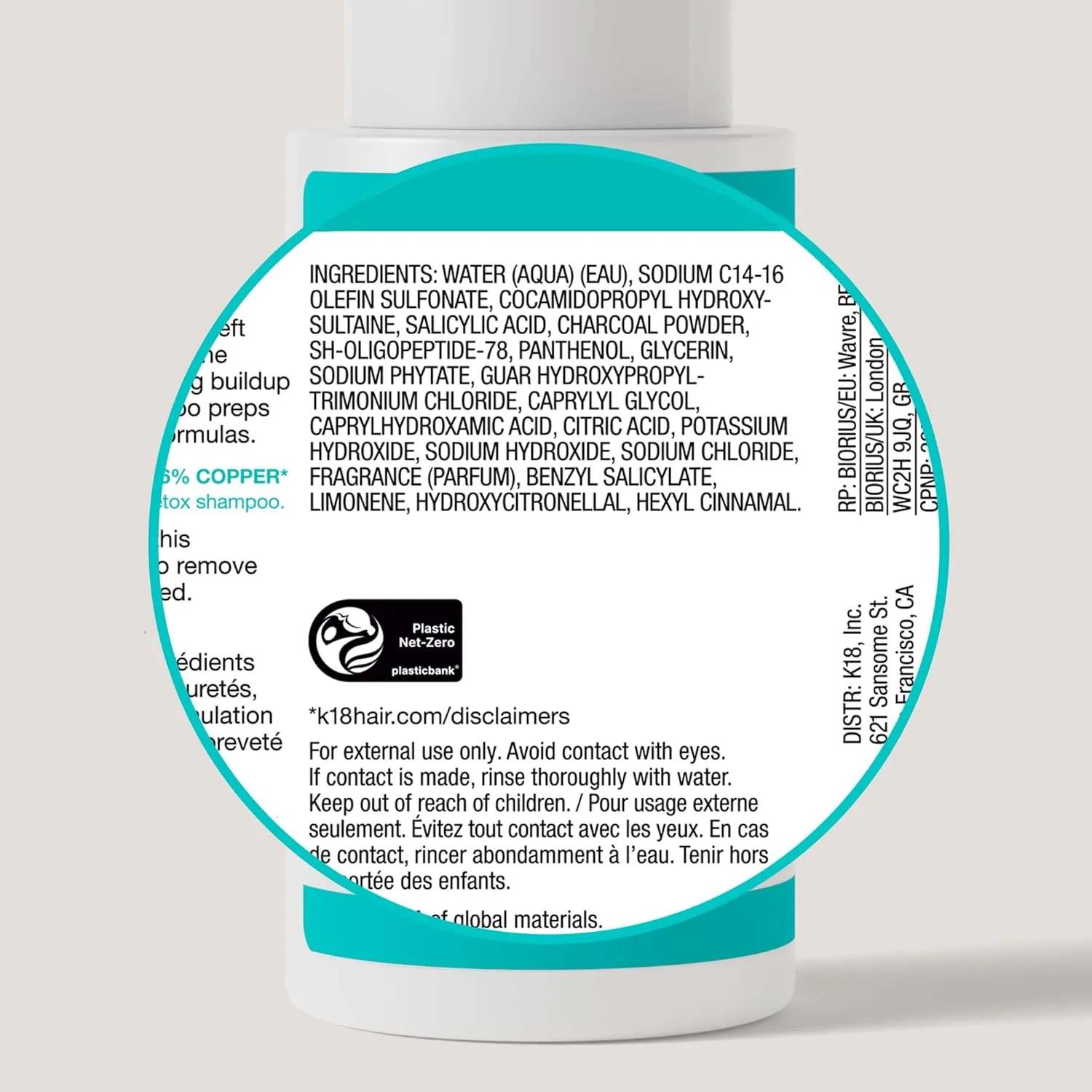Очищающий шампунь K18 PEPTIDE PREP для окрашенных волос, не пересушивающий, с оптимизированным pH, удаляет остатки средств для укладки, грязь, жир и металлы. 251 мл (.) — фото 4