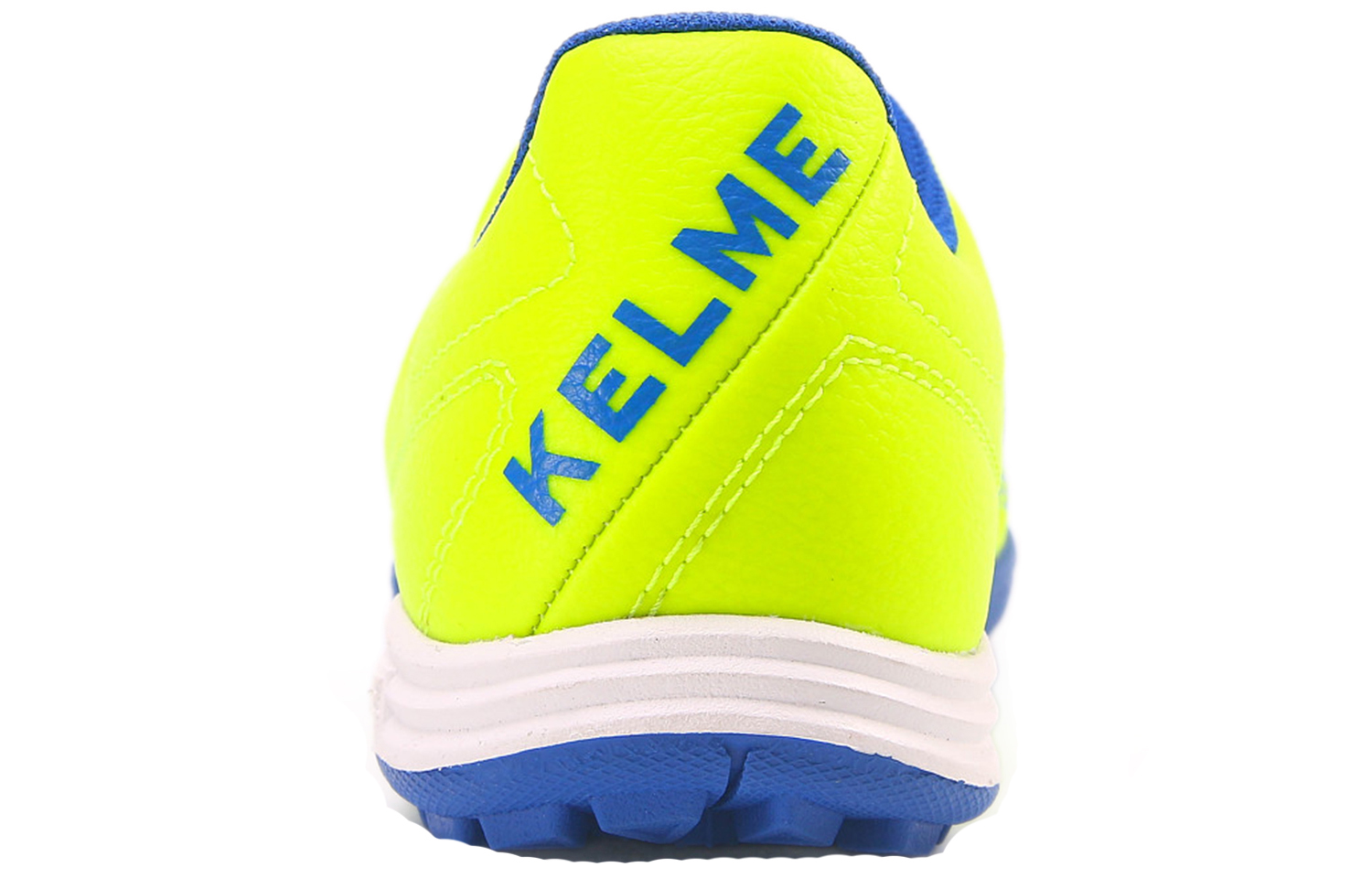 Кроссовки для футбола молодежные KELME унисекс желто-синие, противоскользящие, устойчивые к истиранию, дышащие, неоново-желтые королевского синего — фото 4