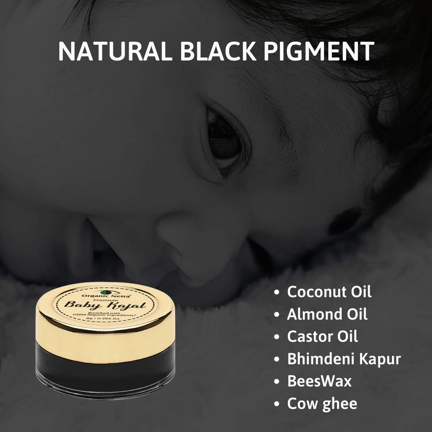 Подводка для глаз матовая Organic Netra, 2 шт, 16 г, черный — фото 4