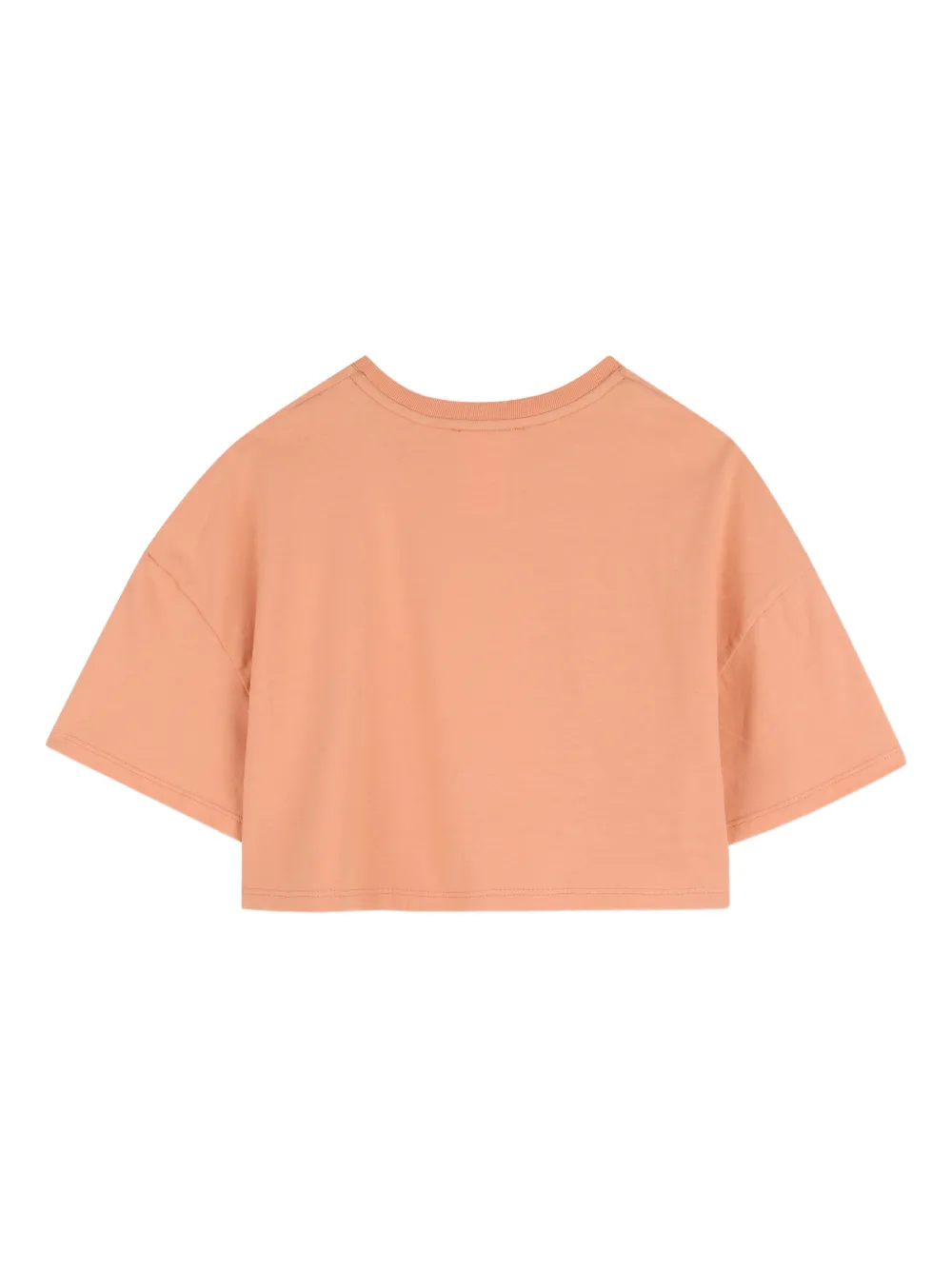Футболка из хлопка с надписью Chloé Kids, оранжевый — фото 2
