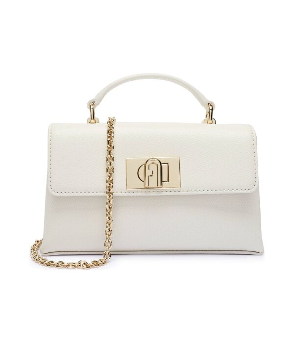 

Кожаная сумка через плечо furla 1927 mini Furla, экрю