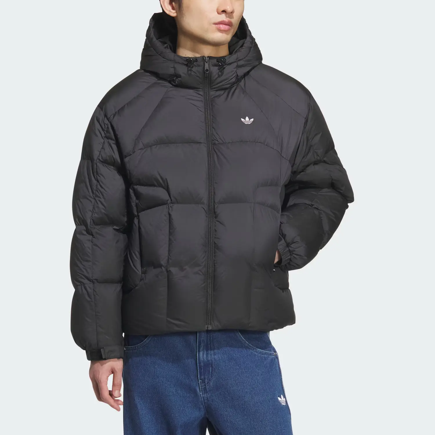 Пуховик FW25 Puffy Down Jacket мужской Adidas Originals, черный — фото 4