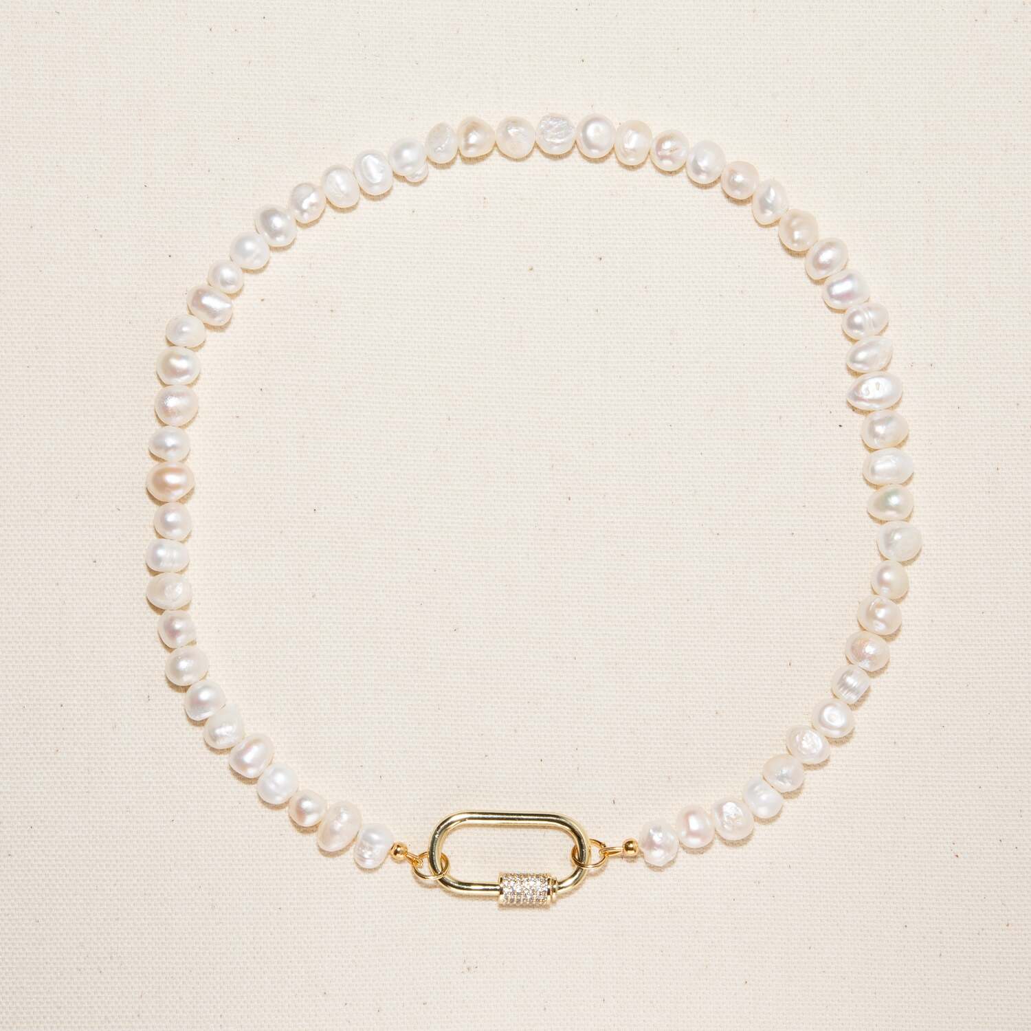 

Ожерелье Taylor из пресноводного жемчуга - большого размера Joey Baby, золотой