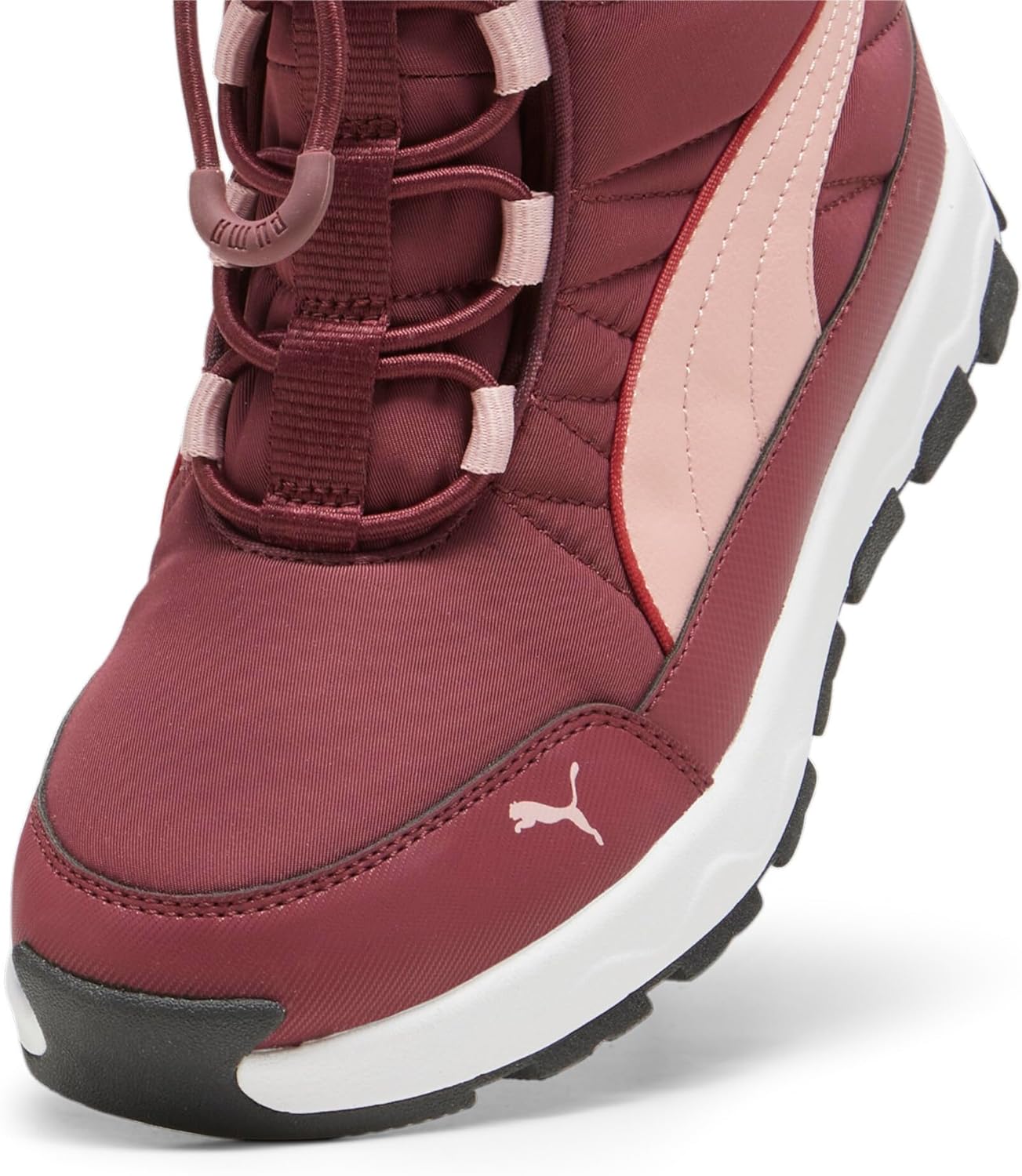 Ботинки PUMA Kids Evolve с альтернативной застежкой, красный/розовый — фото 4