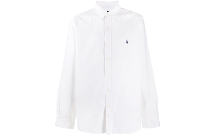 

Поплиновая рубашка Polo Ralph Lauren, белый