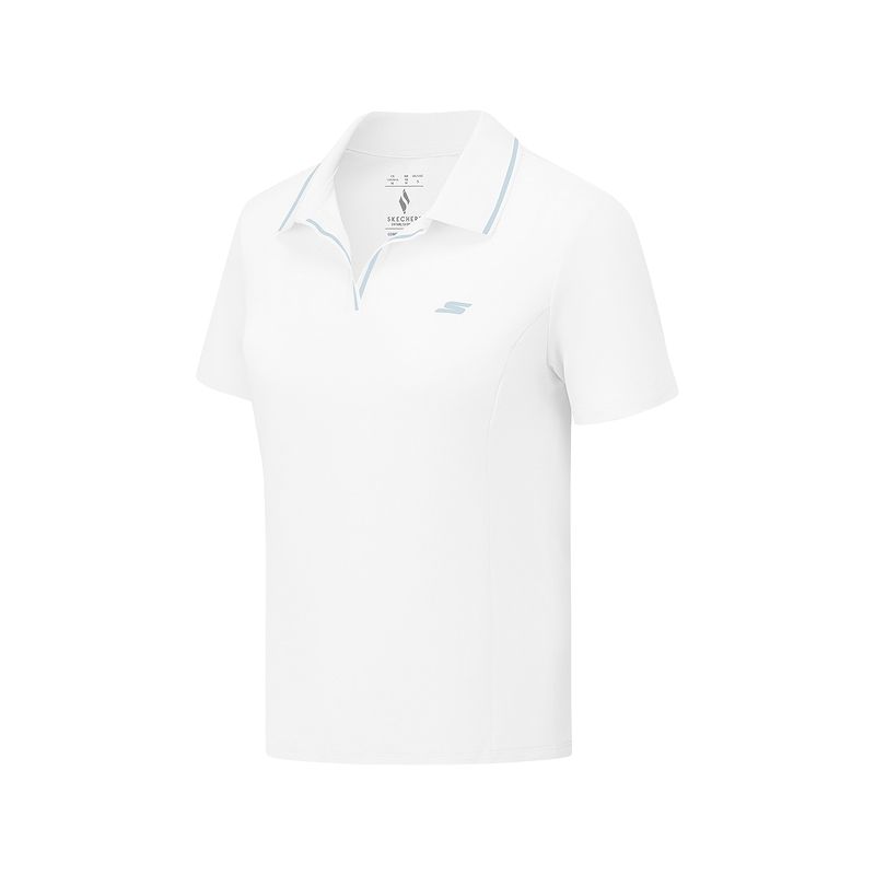 

Skechers Базовый спортивный поло для женщин Bright White/0019
