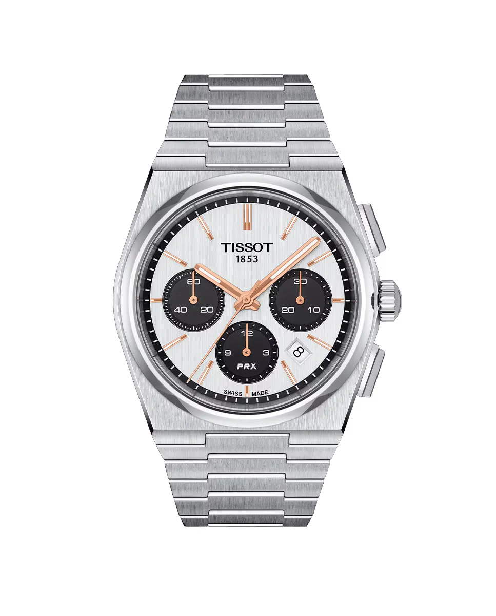 

Мужские часы коллекции PRX автоматические стальные Tissot, серебряный