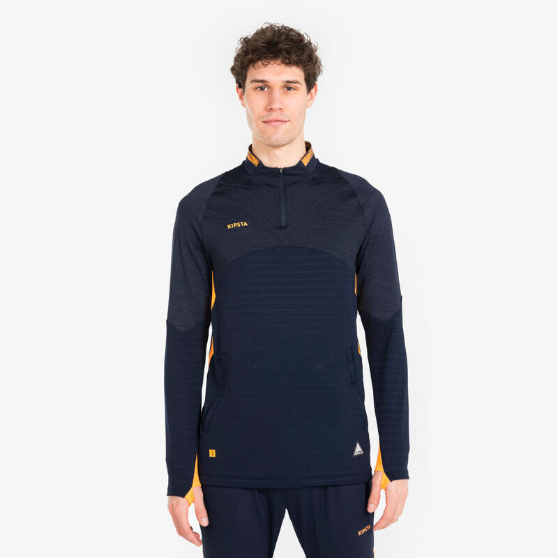 

Спортивная толстовка Kipsta, цвет stahlblau/fluoreszierendes pastellorange