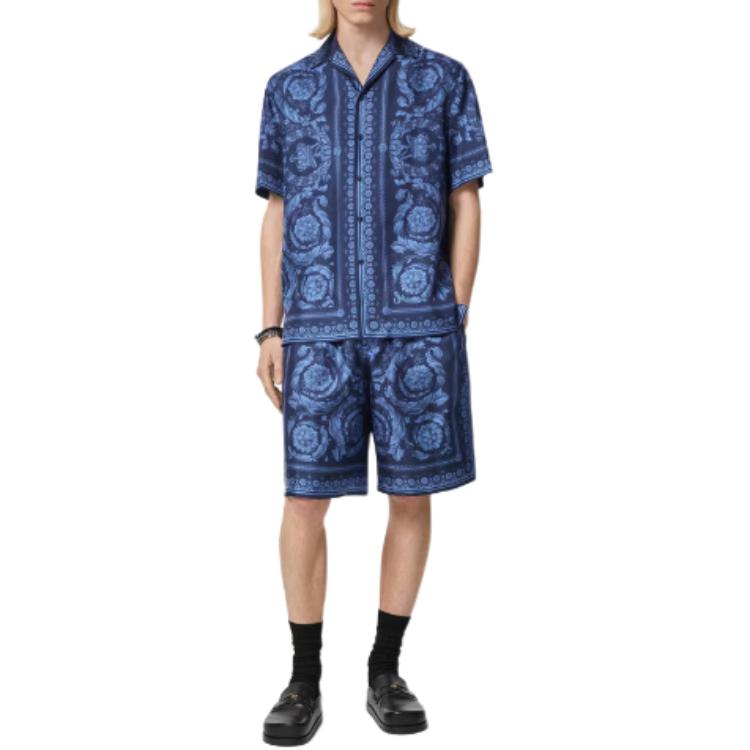 VERSACE Повседневные шорты Fansizhe мужские blue — фото 3