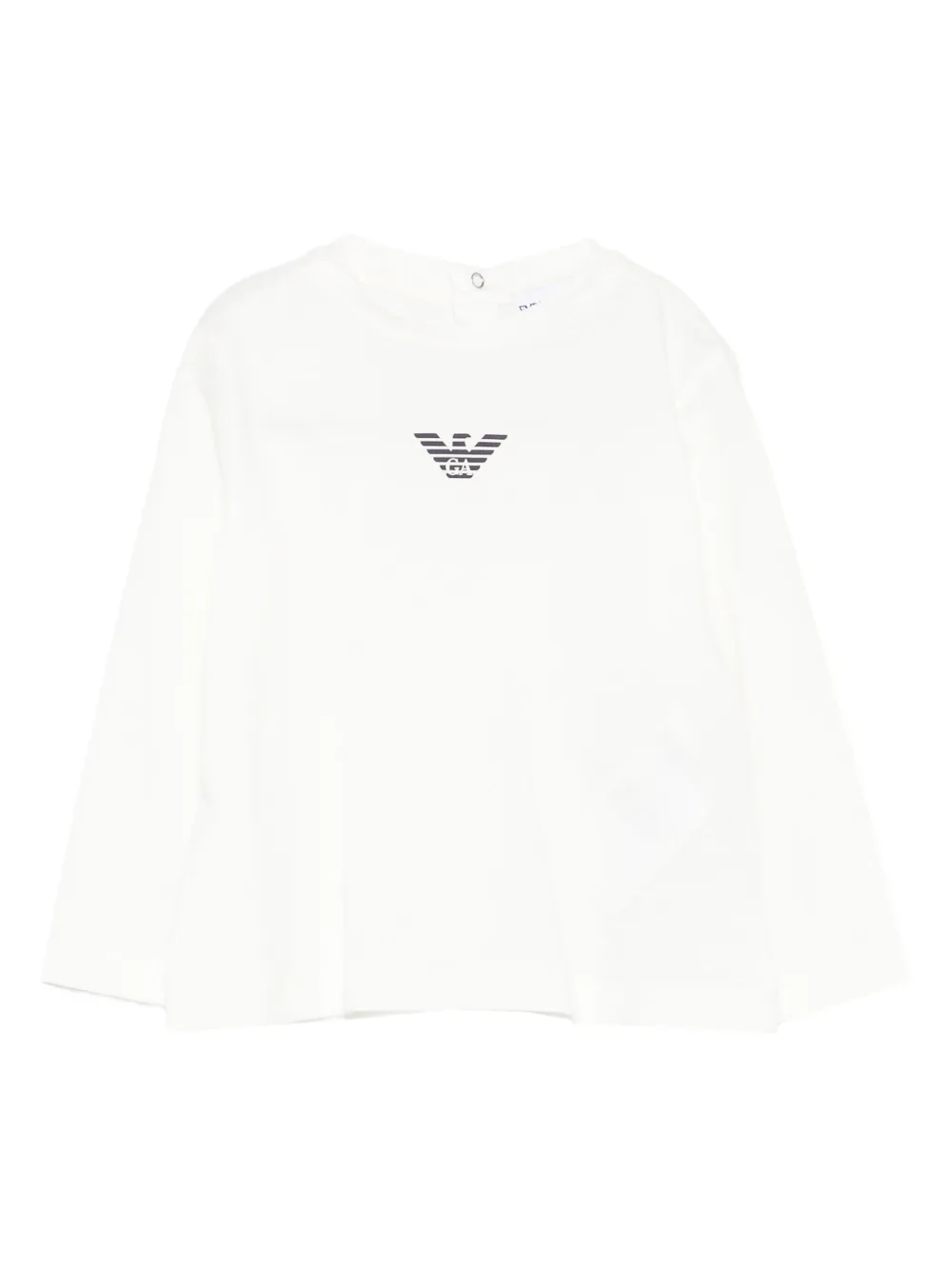 

Лонгслив с логотипом Emporio Armani Kids, белый