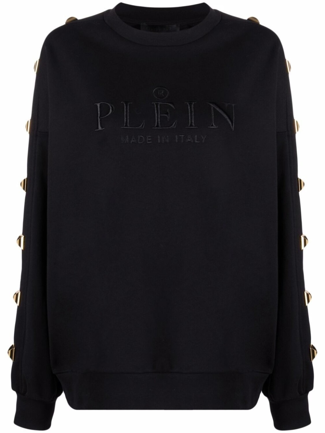 

Philipp Plein толстовка с вышитым логотипом и заклепками, черный