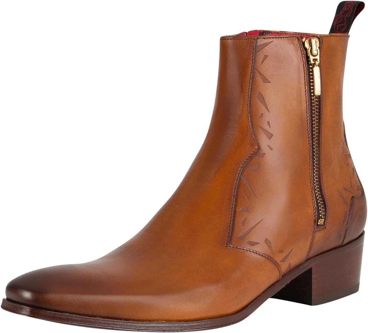 

Мужские кожаные ботинки Jeffery West Carlito, каштановые, Castano