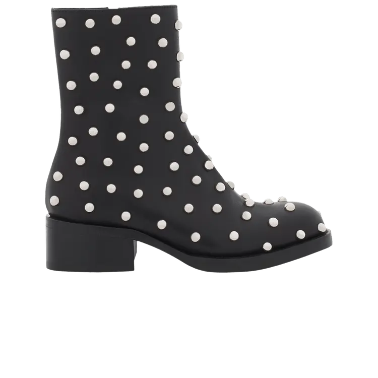 Ботинки Lanvin Wmns Medley Studded Leather Ankle Boot, Black Silver