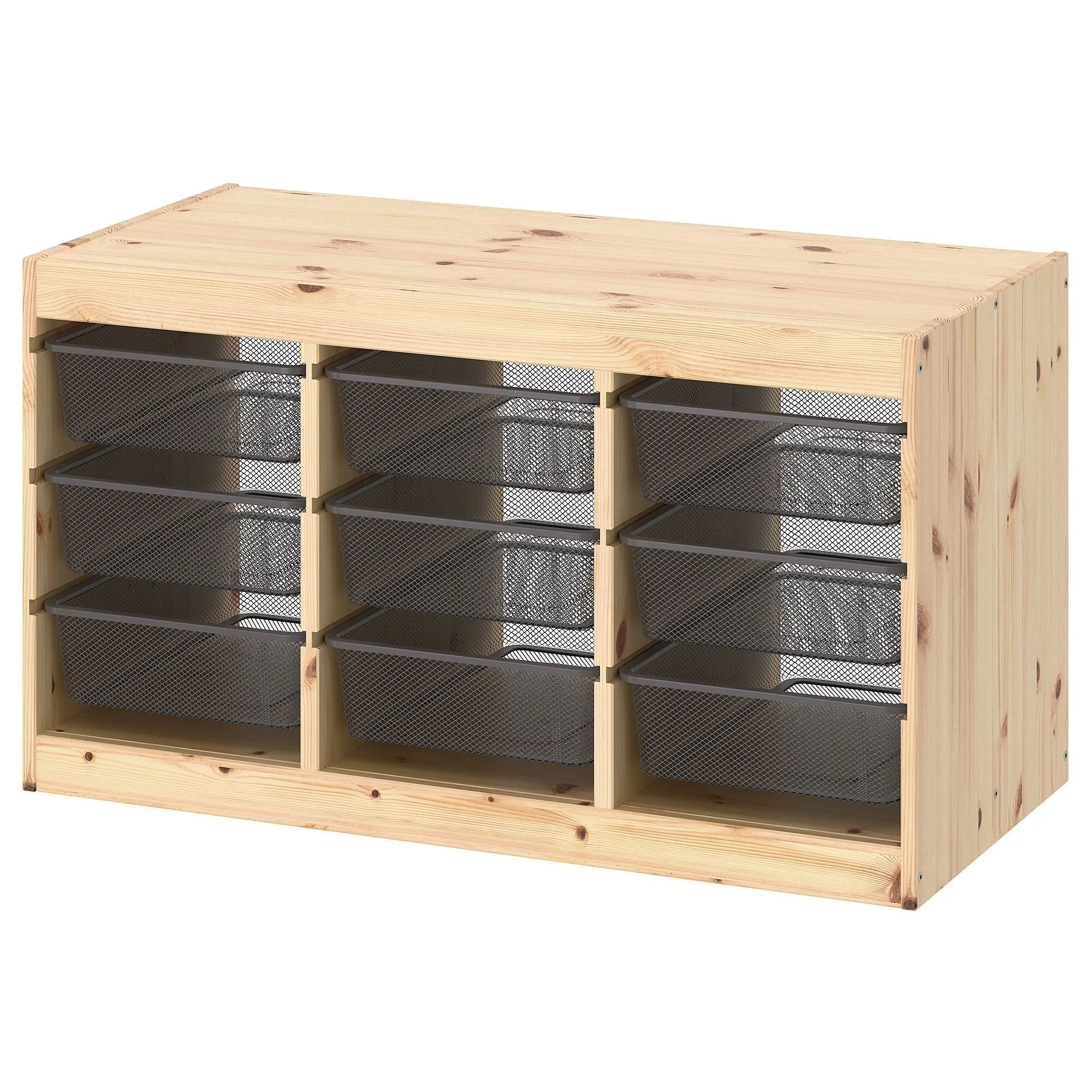 

Шкаф для хранения, сосна/серый, 93x44x52 см, TROFAST IKEA