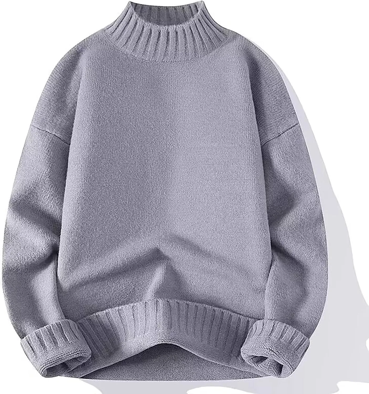 

Мужской свитер с круглым вырезом Oversized Ribbed Knit