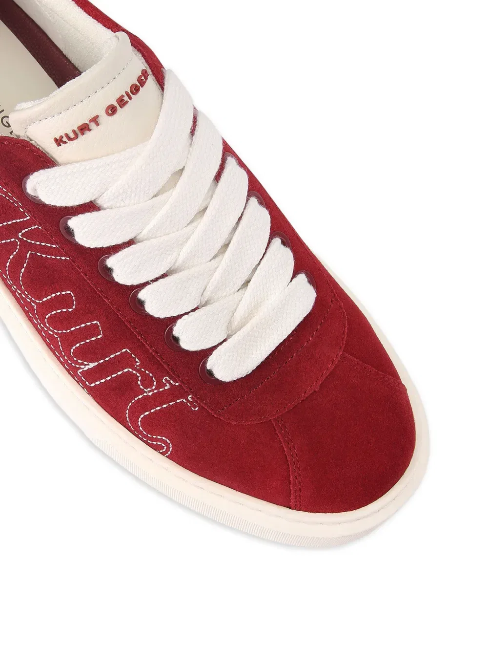 Ретро-кроссовки Albion с вышитым логотипом Kurt Geiger London, красный — фото 4