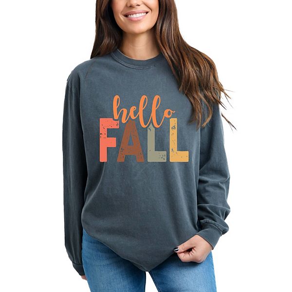 

Футболка с длинным рукавом и принтом Hello fall Simply Sage Market, Pepper, Зеленый, Футболка с длинным рукавом и принтом Hello fall Simply Sage Market, Pepper