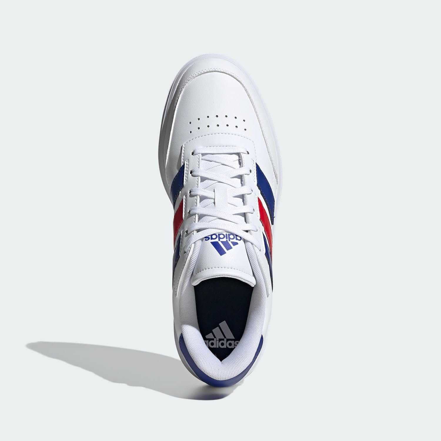 Мужские кроссовки Adidas Courtblock, белый/алый — фото 4