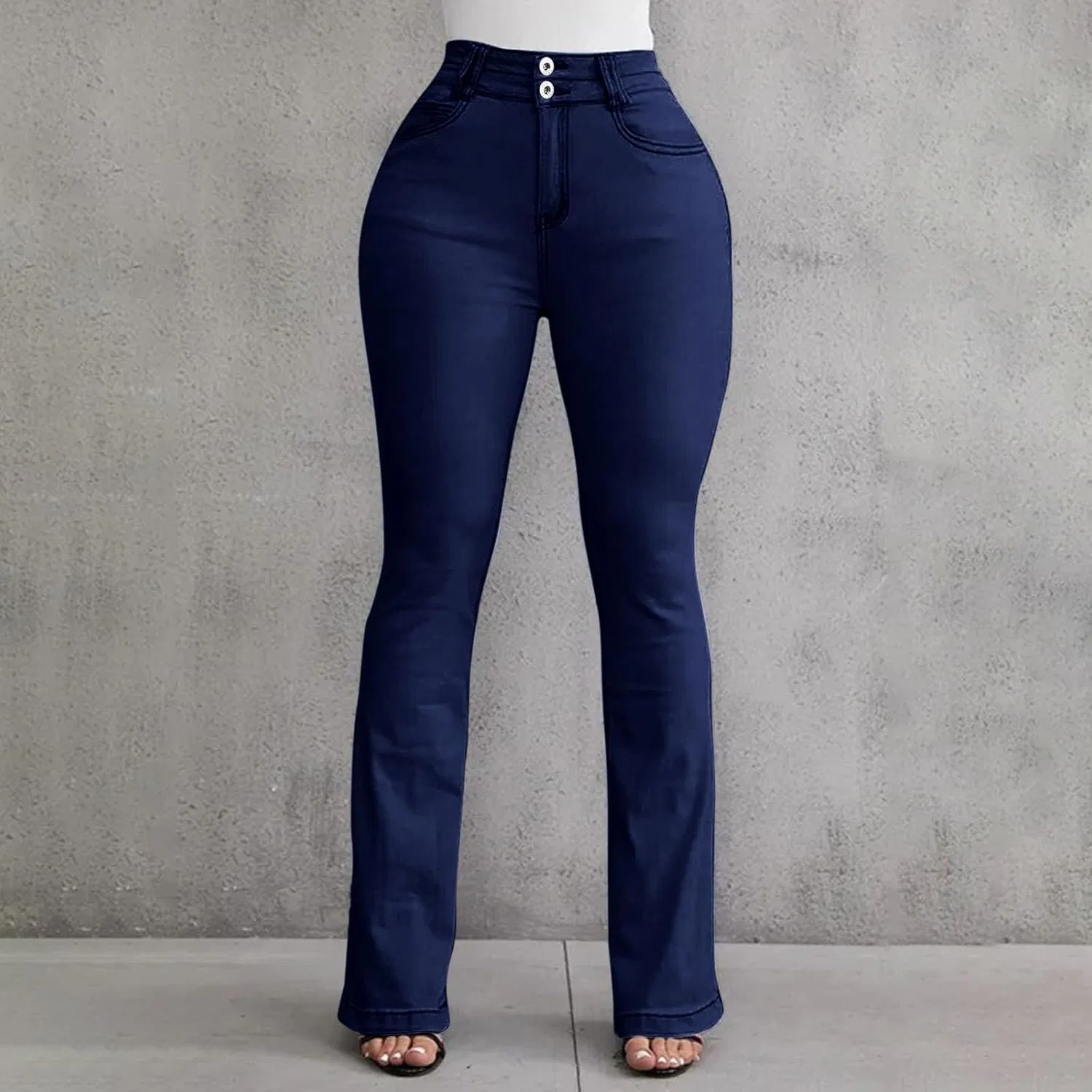 Джинсы stretch baggy Dark Blue — фото 3