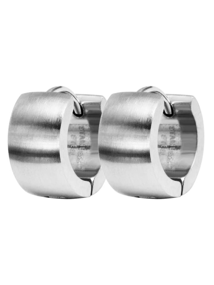 

Adeliás Женские серьги - Серьги-кольца из нержавеющей стали серебристого цвета