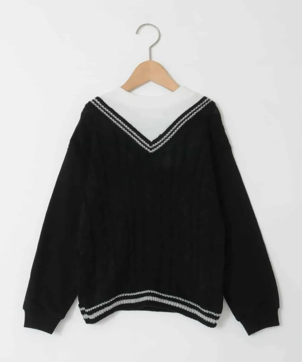 [120-160] Свитшот с косами, подобранный по цвету. A.V.V, black — фото 2