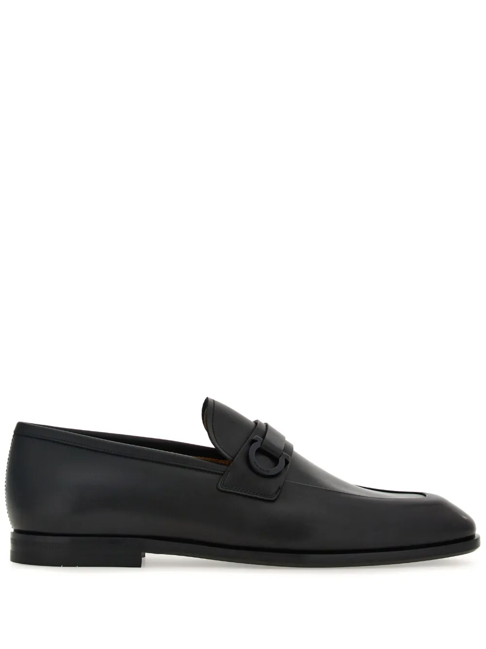 

Лоферы с пряжкой Gancini Ferragamo, черный