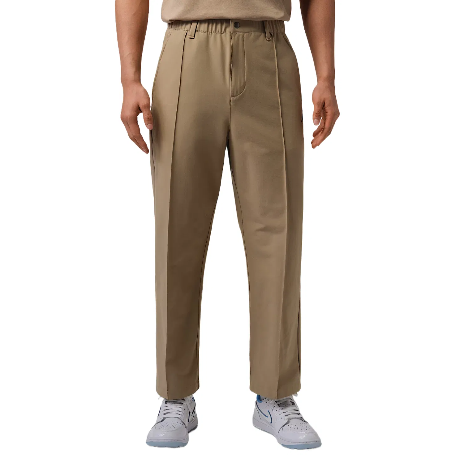 Брюки повседневные мужские Khaki/charcoal gray, прямого кроя Jordan