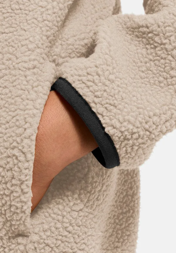 Легкая флисовая куртка lite curl fz k Jack Wolfskin, Dark Navy — фото 3