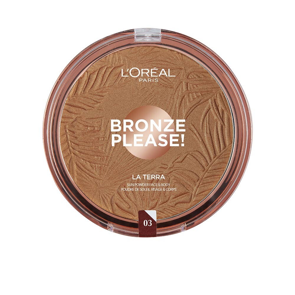 

Пудра Bronze please! la terra L'oréal parís, 18г, 03-medium caramel