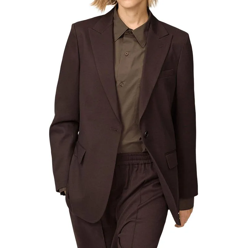 Костюм Business Suit от Clare Waight Keller C Collection SS26 UNIQLO, 39 коричневый черный