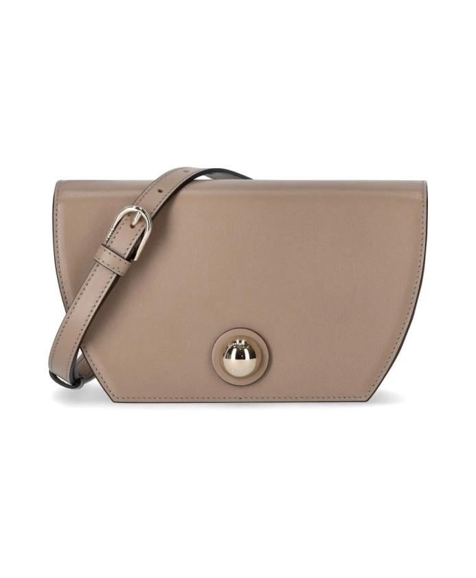 

Миниатюрная сумка через плечо из серой кожи Furla, серый