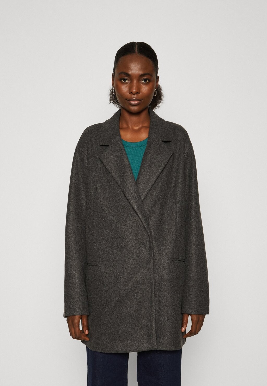 

Короткое пальто ONLY Tall ONLNANCY LIFE COAT, цвет dark grey melange