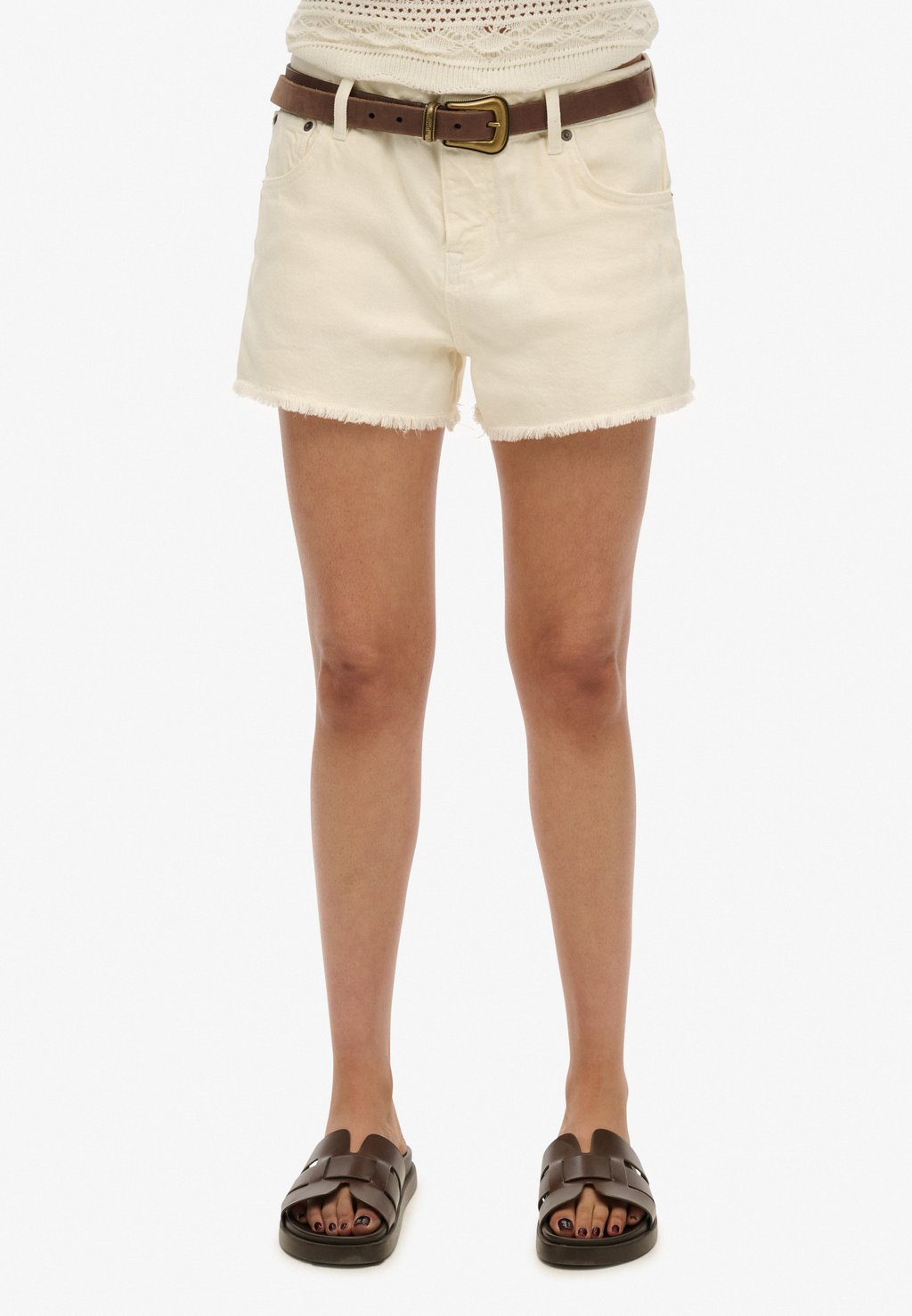 

Джинсовые шорты MID RISE HOT Superdry, белый