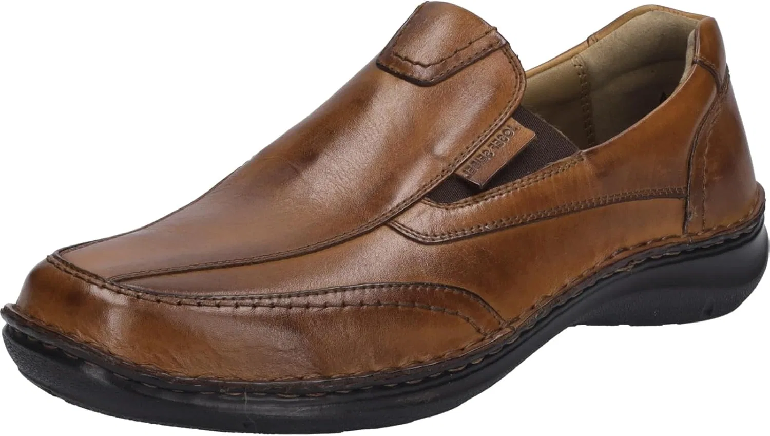 Мужские тапочки Josef Seibel New Anvers 67, ширина K (очень широкая), сменная стелька, Cognac
