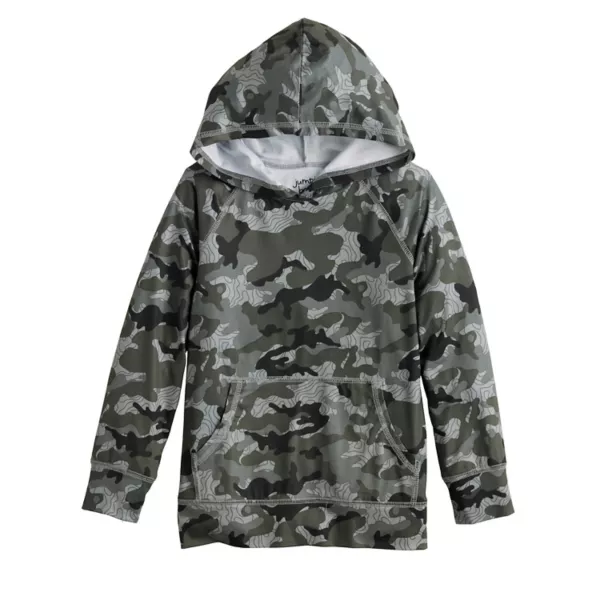 

Толстовка с капюшоном для мальчиков 4-12 лет Jumping Beans, цвет gray line camo